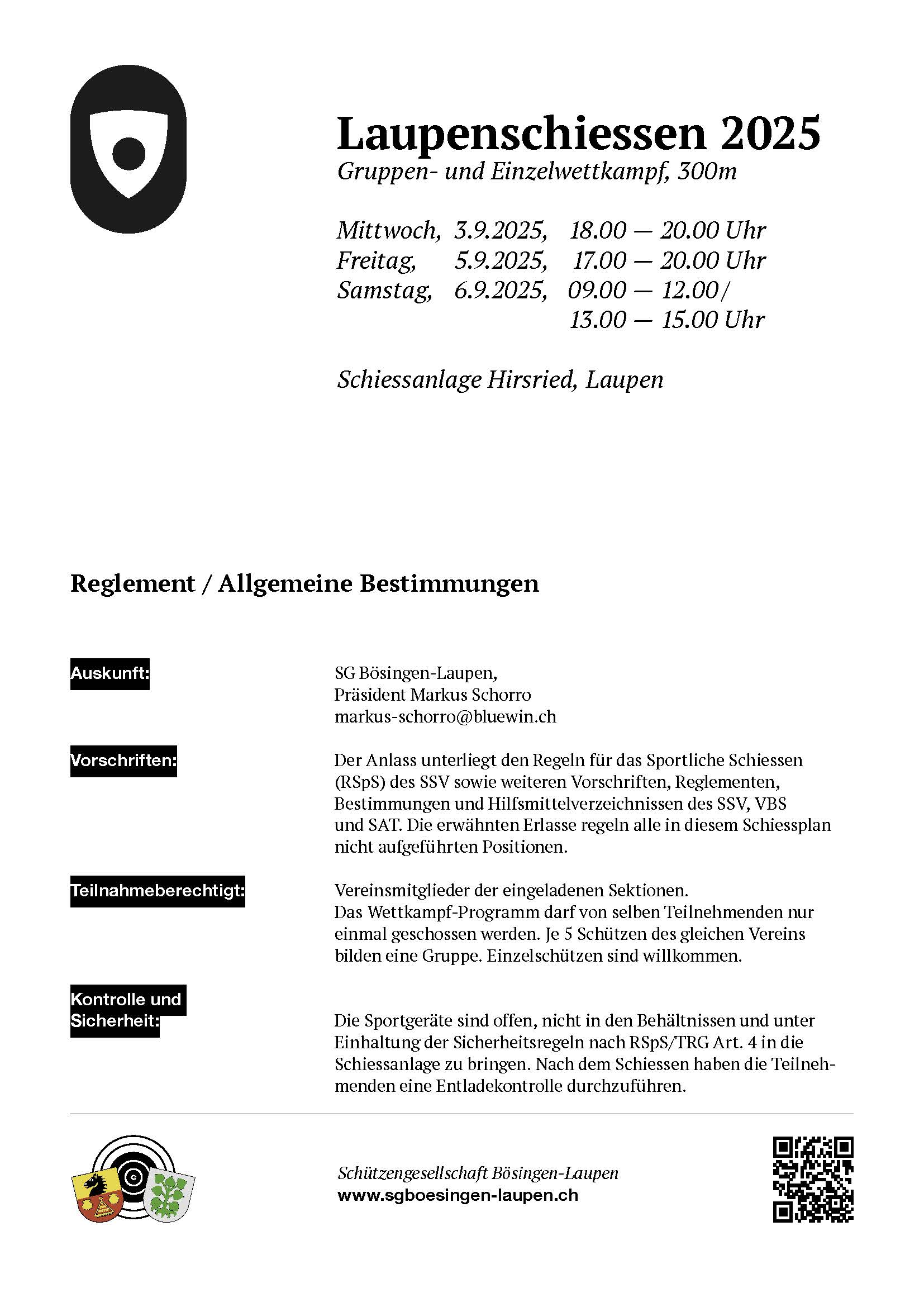 Laupenschiessen 2025